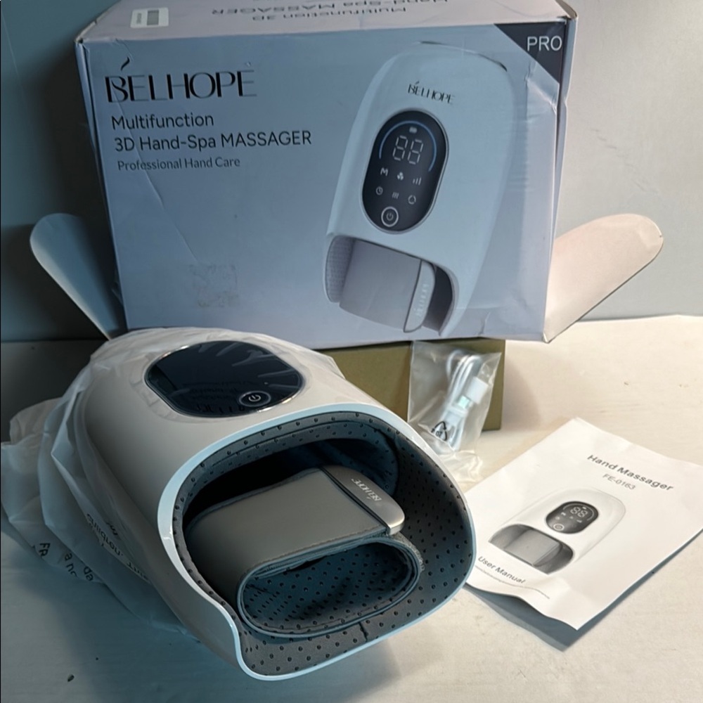 Behope 3D Hand-Spa Massager in White and Gray